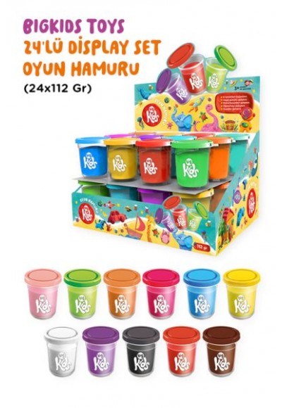 Bigkids Toys / 24’Lü Display Kutu Oyun Hamuru (24X112 Gr)