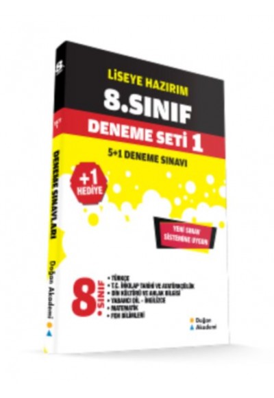 Doğan Akademi 8. Sınıf Deneme Seti 1 (6 Fasikül)