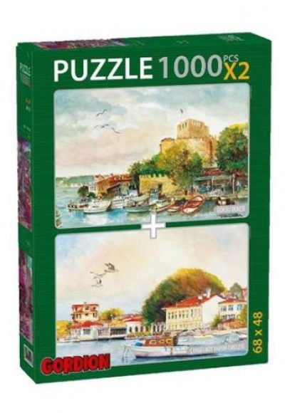 Göksu Deresi + Çengelköy Vapur iskelesi / 2x1000 Parça Puzzle (40155)