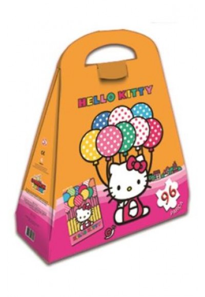 Hello Kitty Çantalı Yap Boz Balon 96 Parça Puzzle (40619)