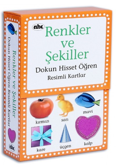 Dokun Hisset Öğren Resimli Kartlar Renkler ve Şekiller