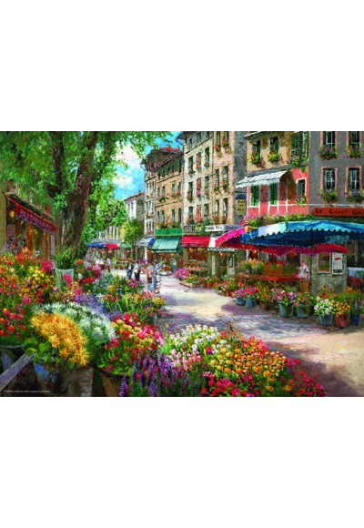 Paris Çiçek Pazarı (Puzzle 1000) 3106