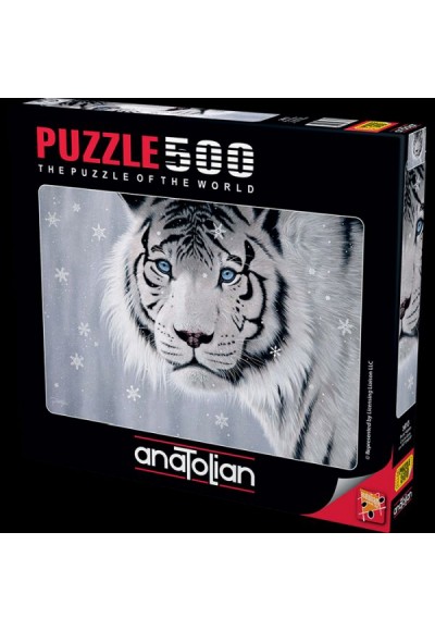Anatolian 500 Parça Puzzle 3613 Beyaz Kaplan