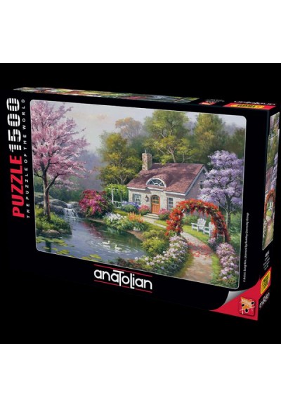 Anatolian 1500 Parça Puzzle 4556 Çiçekli Ev