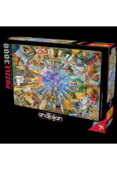 Anatolian 3000 Parça Puzzle 4916 Dünya Anıtları