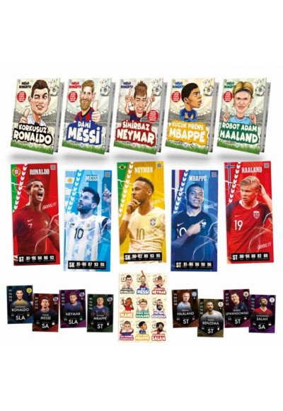 Efsane Futbolcular (Ciltli 5 Kitap Takım)