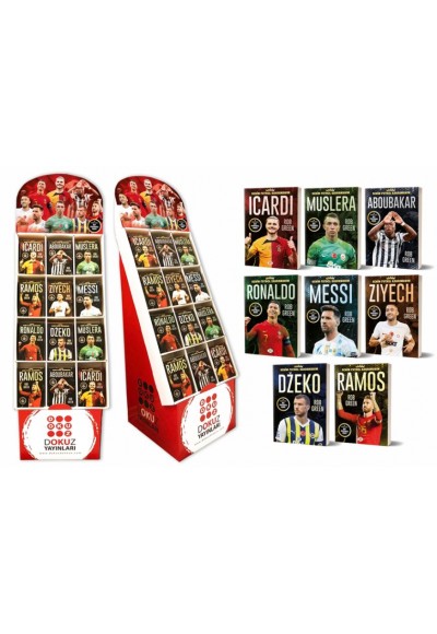 Stantlı Benim Futbol Kahramanım Serisi Set 1 (8 Çeşit 300 Adet Kitap)