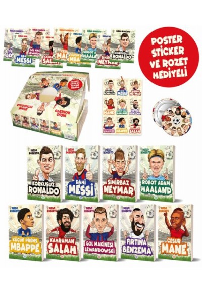 Efsane Futbolcular Kutulu Set (9 Kitap Takım)