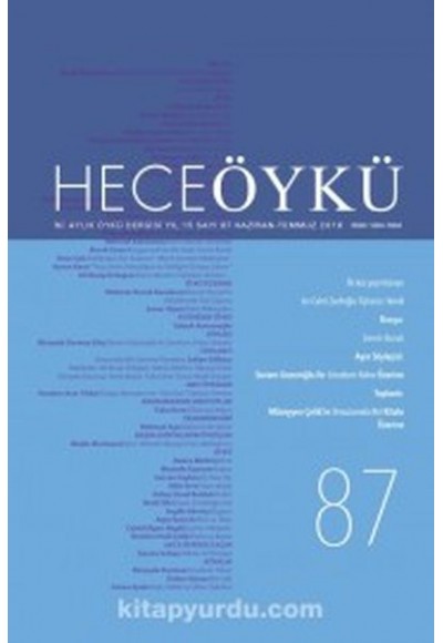Hece Öykü Dergisi Sayı: 87