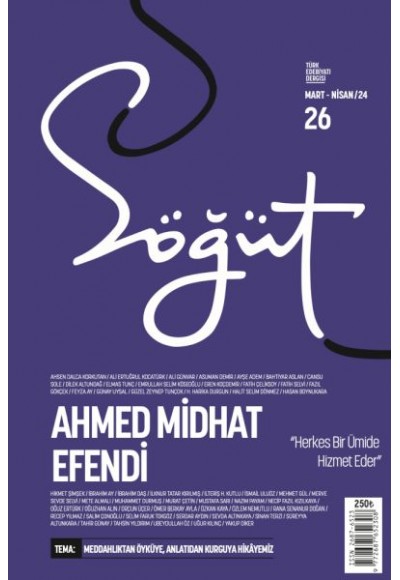 Söğüt Dergisi - Ahmed Midhat Efendi (26. Sayı)