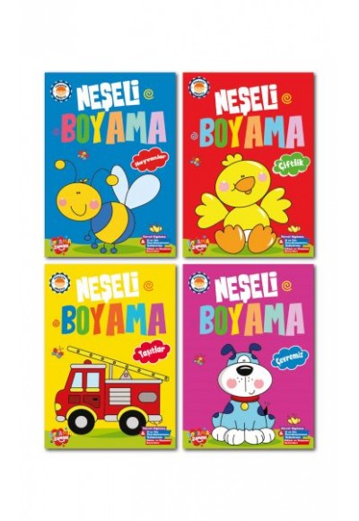 Neşeli Boyama 10 Set +1 Set (44 Kitap)