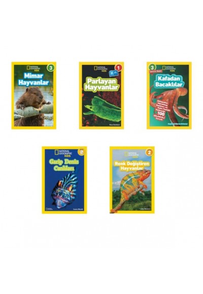 National Geographic Kids Olağanüstü Hayvanlar Seti 5 Kitap