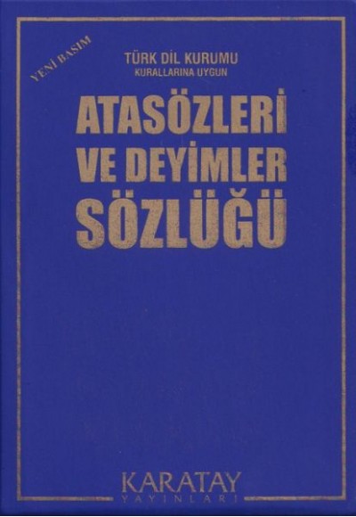 Atasözleri ve Deyimler Sözlüğü (Plastik Kapak)