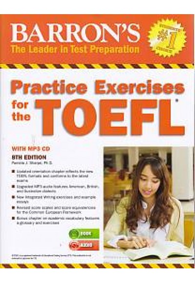 Barron's Practice Exercises for the TOEFL with MP3 CD, 8th Edition
