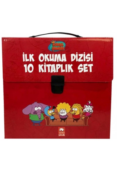 Kral Şakir İlk Okuma Kitaplari Çantali Set (10 Kitap Takım) - Kırmızı