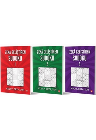 Zeka Geliştiren Sudoku Seti (3 Kitap Takım)