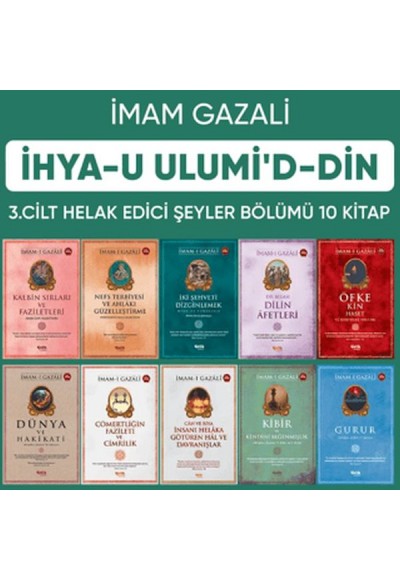 İhyau Ulumiddin 3. Cilt (Helâk Edici Şeyler 10 Kitap Set)