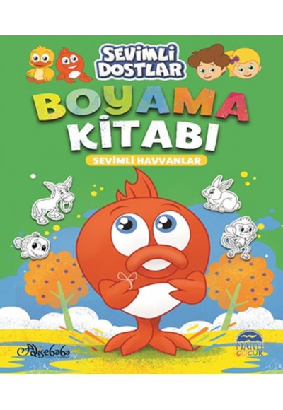 Sevimli Dostlar Boyama Kitabı - Sevimli Hayvanlar