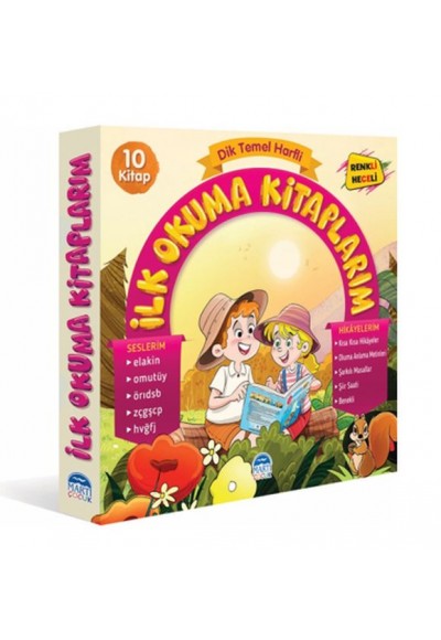 Dik Temel Harfli İlk Okuma Kitabım Elakin / 10 Kitap