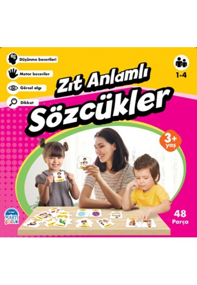 Zıt Anlamlı Sözcükler - Eğitici Yapboz - 48 Parça