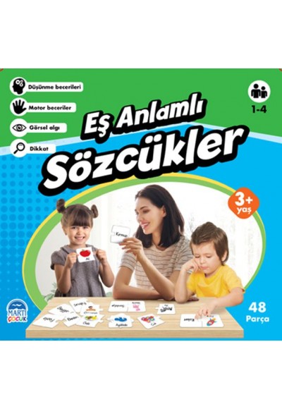 Eş Anlamlı Sözcükler - Eğitici Yapboz - 48 Parça