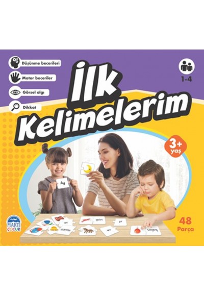 İlk Kelimelerim - Eğitici Yapboz (3+ Yaş)