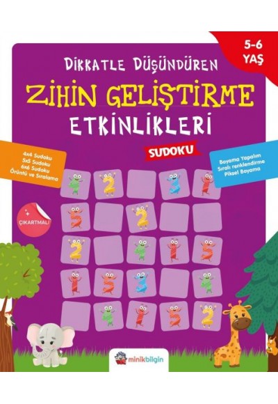 Dikkatle Düşündüren Zihin Geliştirme Etkinlikleri 3 - Sudoku