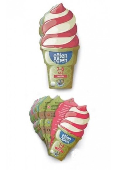 Eğlen Öğren Ice Cream - 360 Soru (7-8 Yaş)