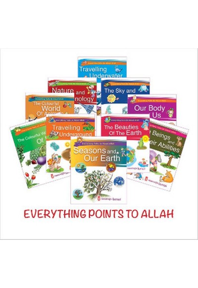 Her Şey Allah'ı Anlatıyor İngilizce - 10 Kitap Set