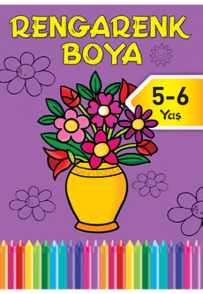 Rengarenk Boya -5 / 5-6 Yaş Mor Kitap