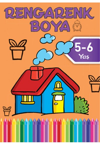 Rengarenk Boya 6 / 5-6 Yaş Turuncu Kitap
