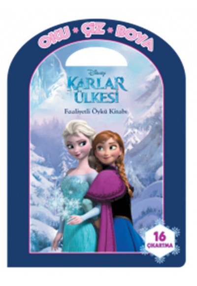 Disney Oku Çiz Boya Karlar Ülkesi / Faaliyetli Öykü Kitabı