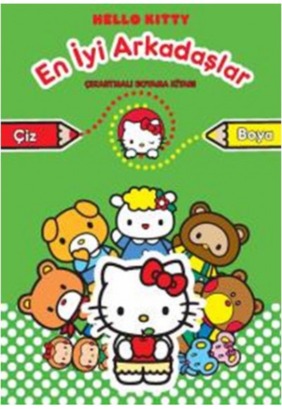 Hello Kitty En İyi Arkadaşlar Çıkartmalı Boyama