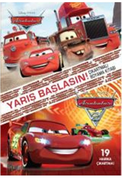 Disney Arabalar Yarış Başlasın Çıkartmalı Boyama Kitabı