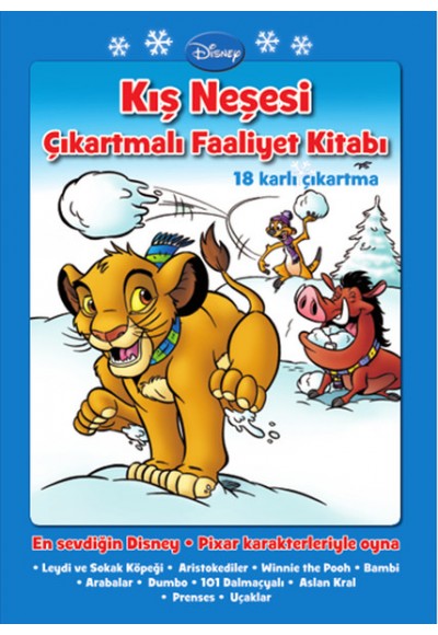 Disney Kış Neşesi Çıkartmalı Faaliyet
