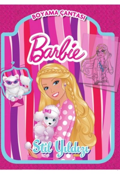 Barbie Stil Yıldızı Boyama Çantası