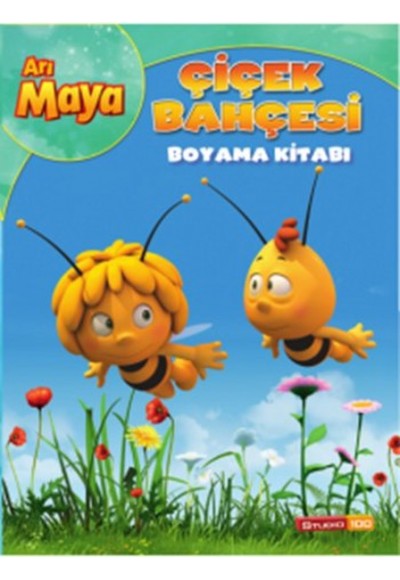 Arı Maya Çiçek Bahçesi Boyama Kitabı