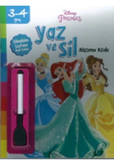 Disney 3-4 Yaş Yaz ve Sil Prenses
