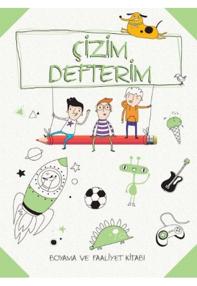 Çizim Defterim Boyama ve Faaliyet Yeşil