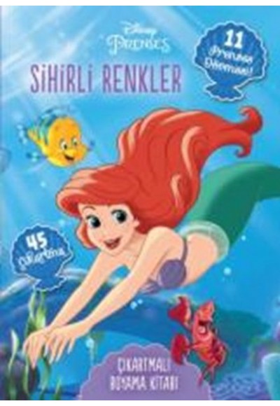 Disney Prenses Dövmeli ve Çıkartmalı Boyama Kitabı - Sihirli Renkler
