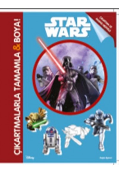 Disney Star Wars - Çıkartmalarla Tamamla ve Boya