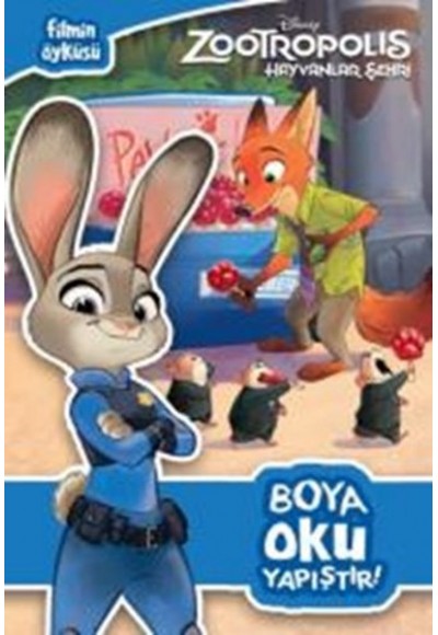 Disney Zootropolis Hayvanlar Şehri Boya Oku Yapıştır