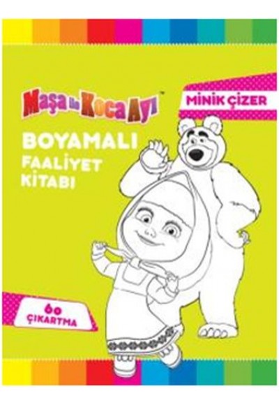 Maşa İle Koca Ayı - Minik Çizer Boyamalı Faaliyet