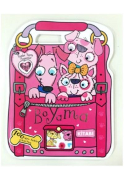 Pembe Yavru Hayvanlar Boyama Kitabı