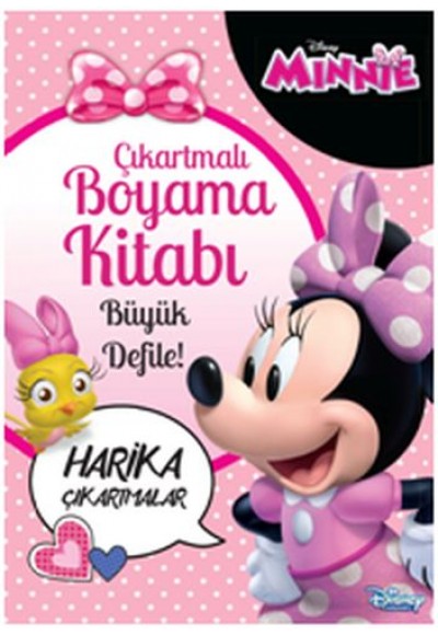 Disney Minnie Çıkartmalı Boyama Kitabı Büyük Defile!