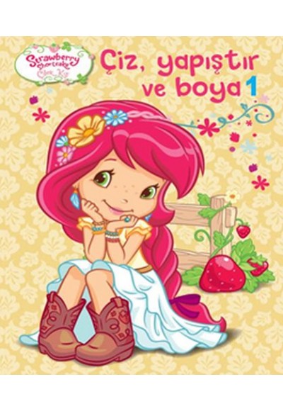 Çilek Kız - Çiz  Yapıştır Boya 1