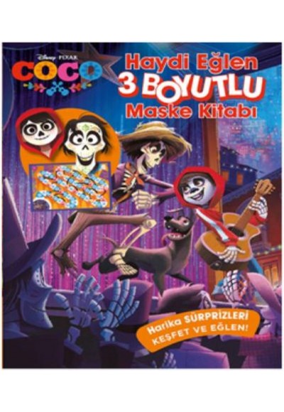 Disney Coco Haydi Eğlen 3 Boyutlu Maske Kitabı