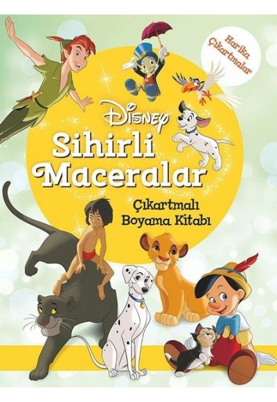 Disney Sihirli Maceralar Çıkartmalı Boyama Kitabı