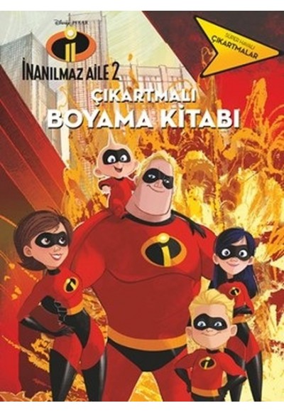 İnanılmaz Aile 2-Çıkartmalı Boyama Kitabı