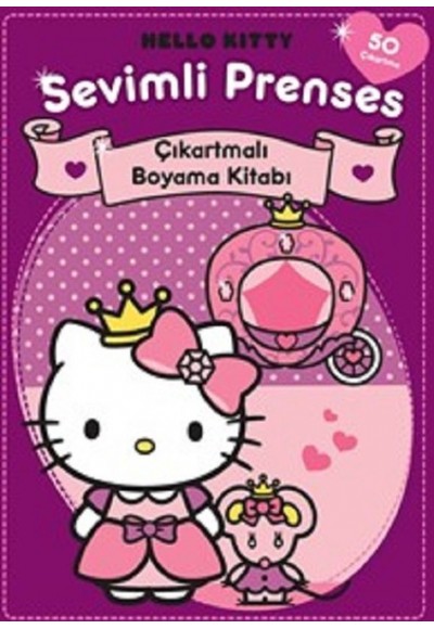 Hello Kitty Sevimli Prenses Çıkartmalı Boyama Kitabı